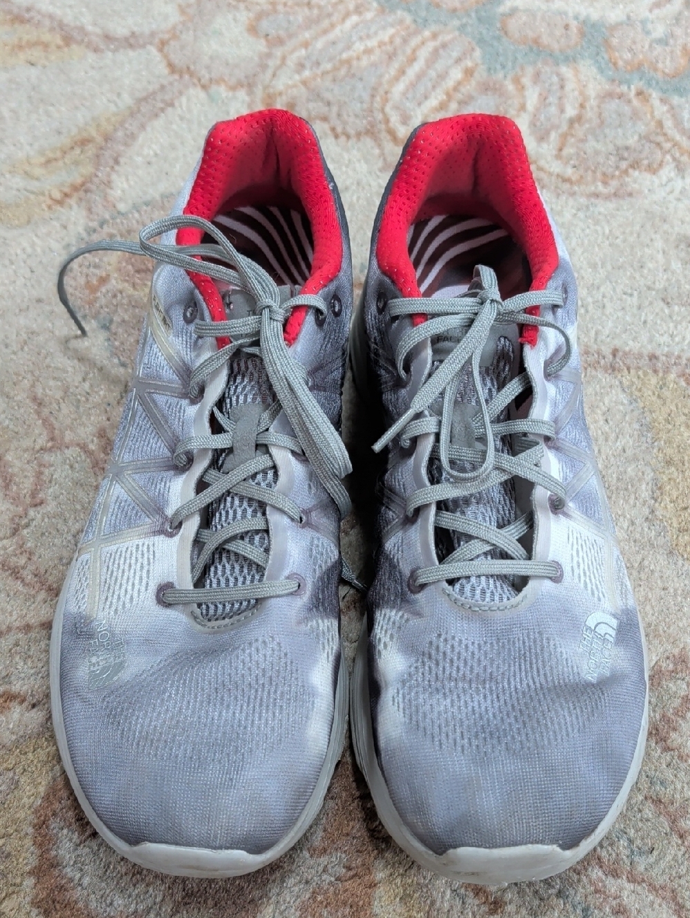 The North Face Flight RKT Men’s Gray/Red Trail Running Shoes - Picture 2 of 8